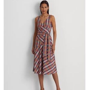 New! Lauren Ralph Lauren Midi Sundress